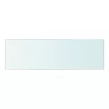 2 db átlátszó üveg paneles polc 50 x 15 cm