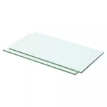 2 db átlátszó panel üvegpolc 50 x 20 cm