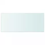 2 db átlátszó üveg paneles polc 50 x 25 cm