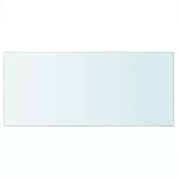 2 db átlátszó üveg paneles polc 50 x 25 cm