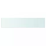 2 db átlátszó üveg paneles polc 60 x 12 cm