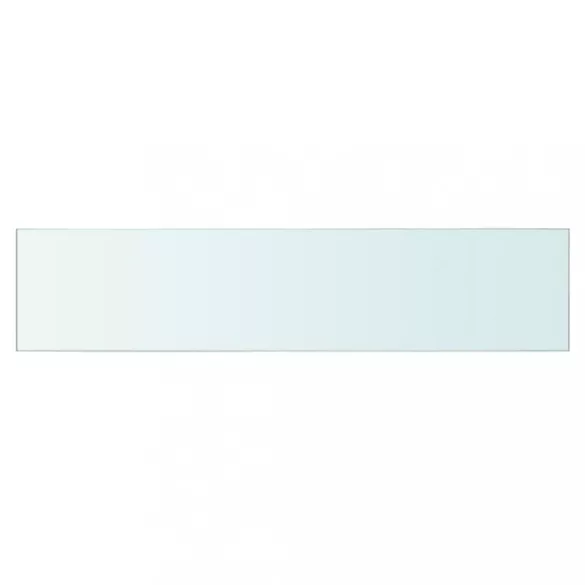 2 db átlátszó üveg paneles polc 60 x 12 cm