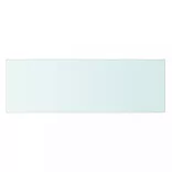 2 db átlátszó üveg paneles polc 60 x 20 cm