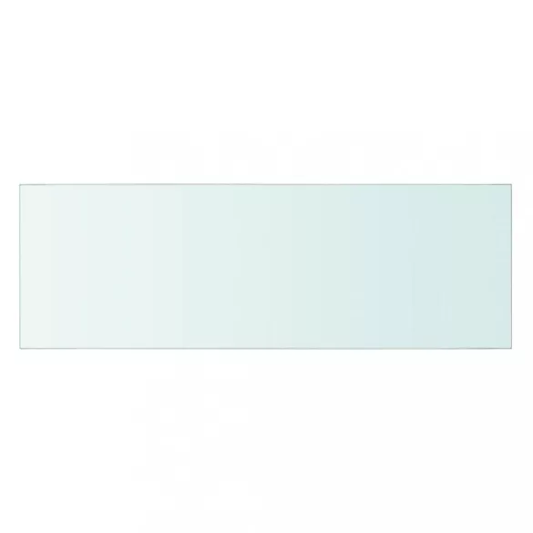 2 db átlátszó üveg paneles polc 60 x 20 cm