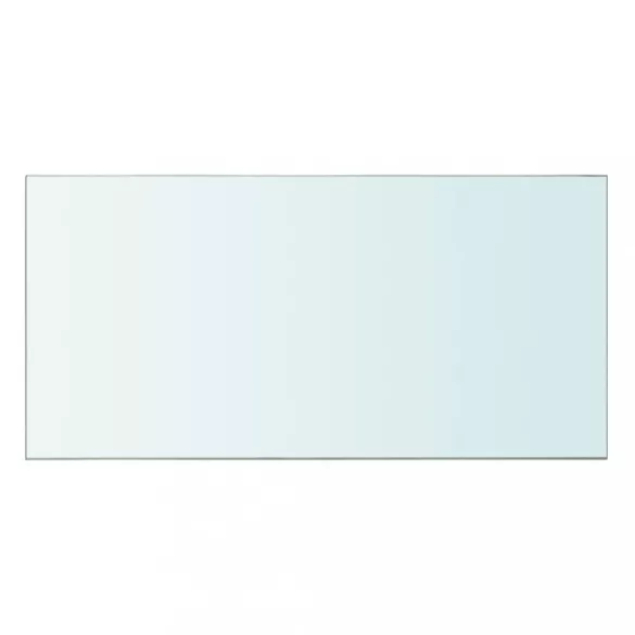 2 db átlátszó üveg paneles polc 60 x 30 cm