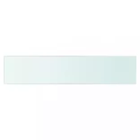 2 db átlátszó üveg paneles polc 70 x 15 cm