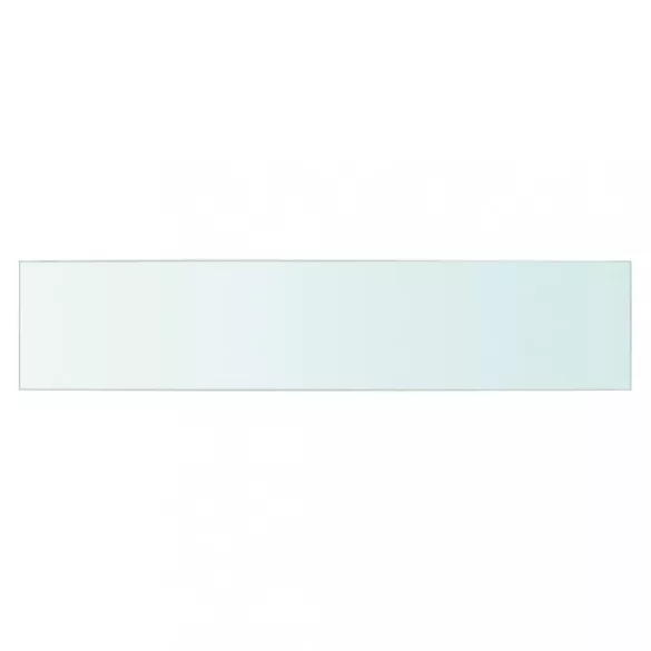 2 db átlátszó üveg paneles polc 70 x 15 cm