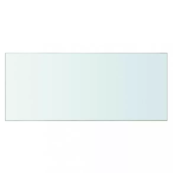 2 db átlátszó üveg paneles polc 70 x 30 cm