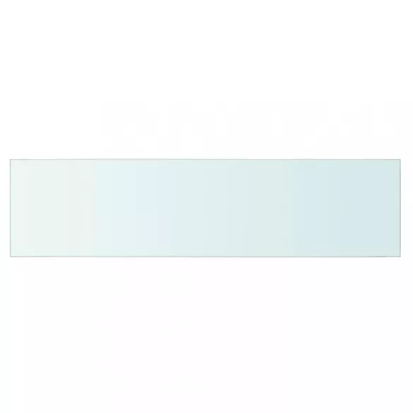 2 db átlátszó üveg paneles polc 80 x 20 cm