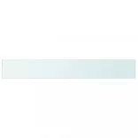 2 db átlátszó üveg paneles polc 90 x 12 cm