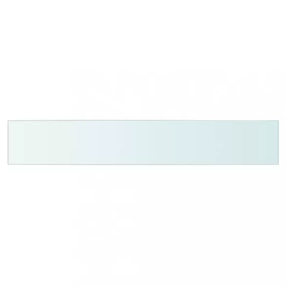 2 db átlátszó üveg paneles polc 90 x 15 cm