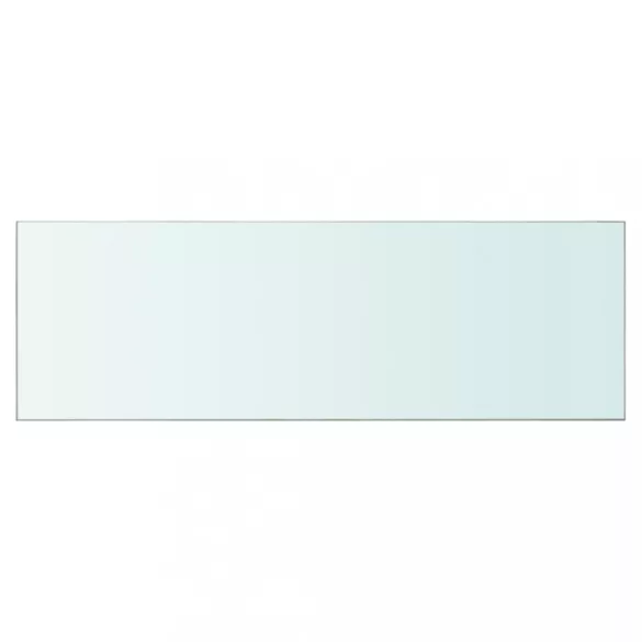 2 db átlátszó üveg paneles polc 90 x 30 cm