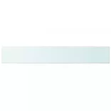 2 db átlátszó üveg paneles polc 100 x 15 cm