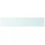 2 db átlátszó üveg paneles polc 100 x 20 cm