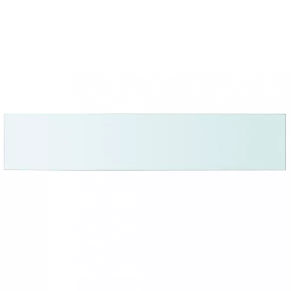 2 db átlátszó üveg paneles polc 100 x 20 cm