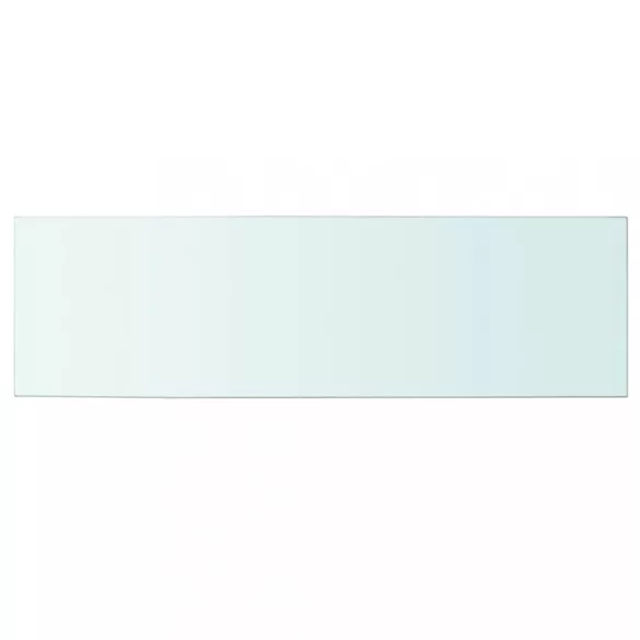 2 db átlátszó üveg paneles polc 100 x 30 cm