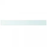 2 db átlátszó üveg paneles polc 110 x 12 cm