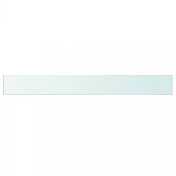 2 db átlátszó üveg paneles polc 110 x 12 cm