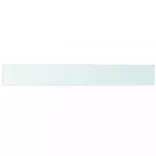 2 db átlátszó üveg paneles polc 110 x 15 cm