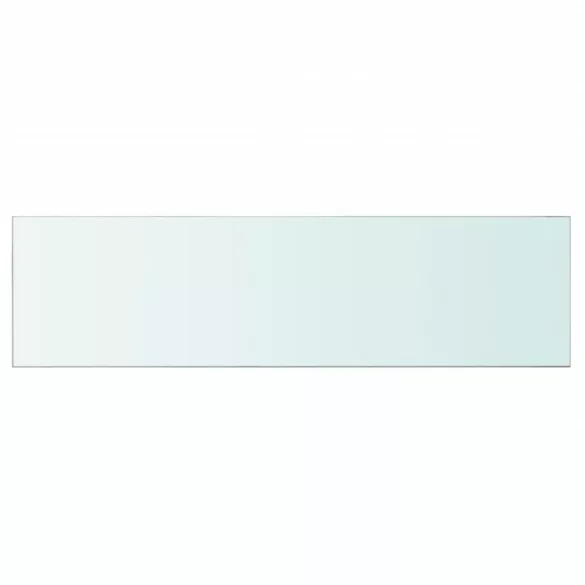 2 db átlátszó üveg paneles polc 110 x 30 cm