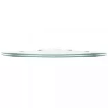 2 db átlátszó üveg sarokpolc krómtartóval 45 x 45 cm