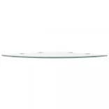 2 db átlátszó üveg sarokpolc krómtartóval 45 x 45 cm