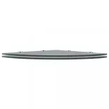 2 db fekete üveg sarokpolc krómtartóval 45 x 45 cm