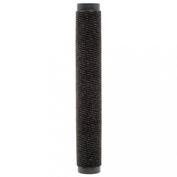 2 db fekete négyszögletes bolyhos szennyfogó szőnyeg 40 x 60 cm