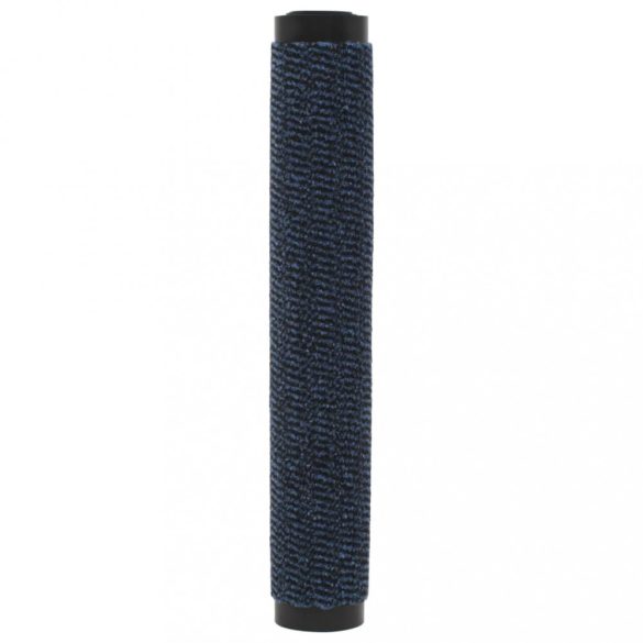 2 db kék négyszögletes bolyhos szennyfogó szőnyeg 40 x 60 cm