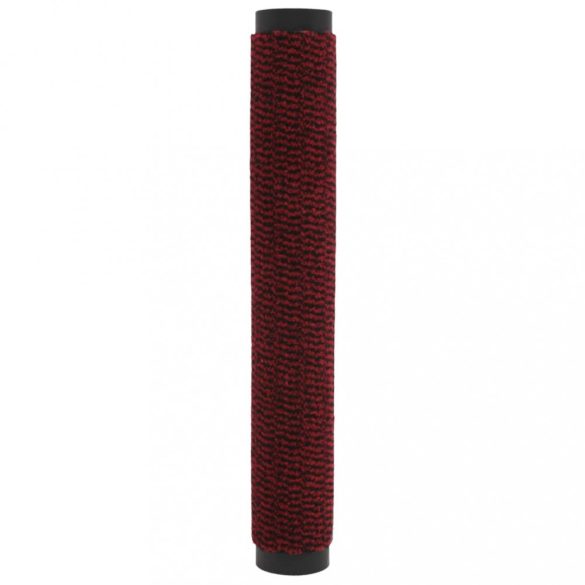 2 db piros négyszögletes bolyhos szennyfogó szőnyeg 60 x 90 cm