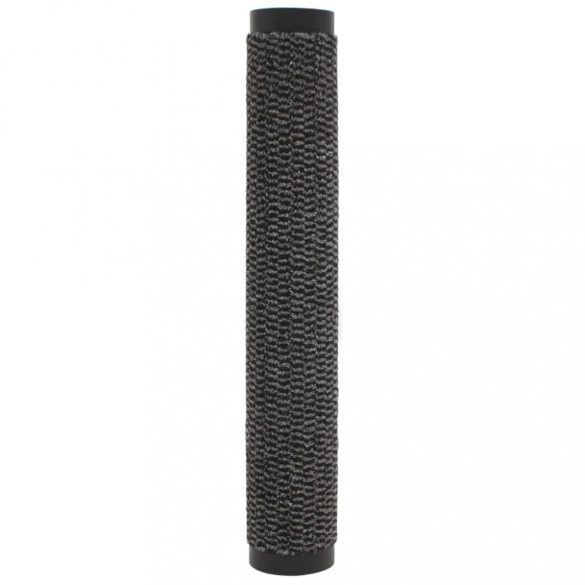 2 db antracitszürke négyszögletes szennyfogó szőnyeg 80x120 cm