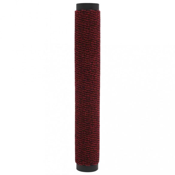 2 db piros négyszögletes bolyhos szennyfogó szőnyeg 80 x 120 cm