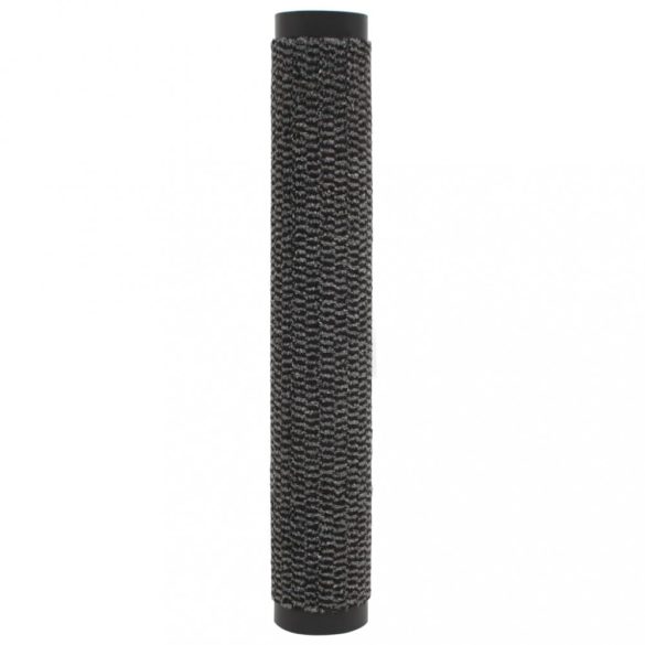 2 db antracitszürke négyszögletes szennyfogó szőnyeg 90x150 cm