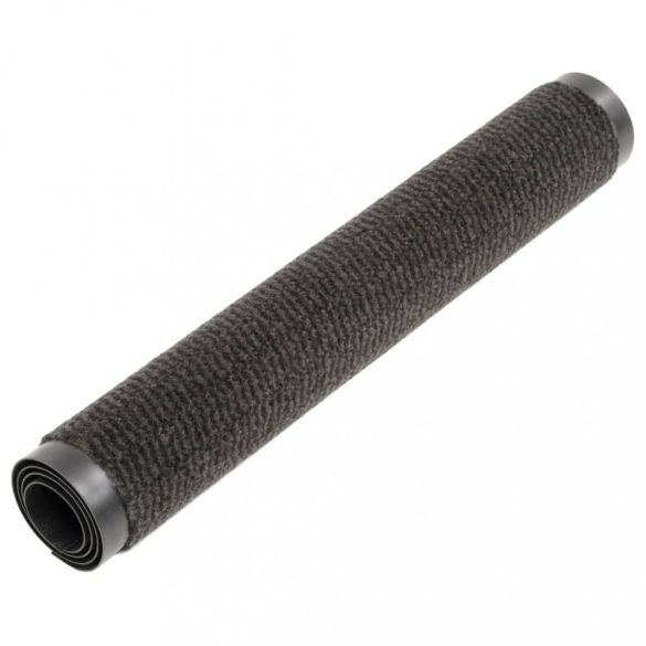 2 db fekete négyszögletes bolyhos szennyfogó szőnyeg 90x150 cm