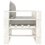 fa kerti raklapkanapé tópszínű párnákkal