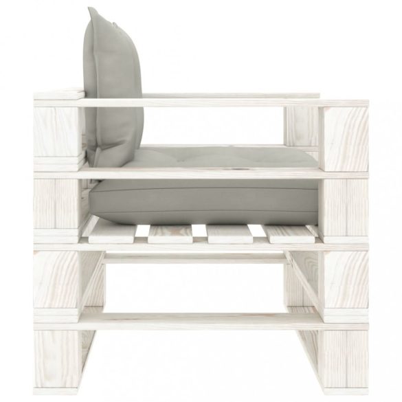 fa kerti raklapkanapé tópszínű párnákkal