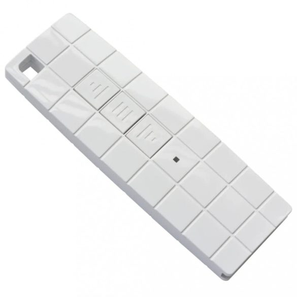 kék és fehér motorizált kazettás napellenző 400x300 cm