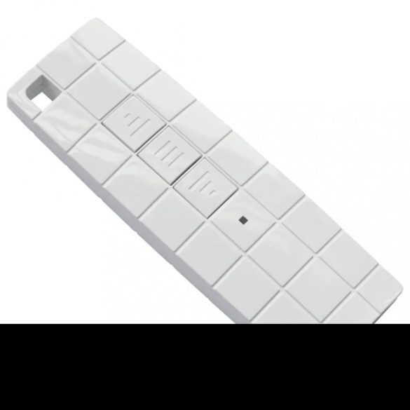 kék és fehér motorizált kazettás napellenző 400 x 300 cm