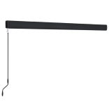 kék és fehér manuális kazettás napellenző 350 x 250 cm