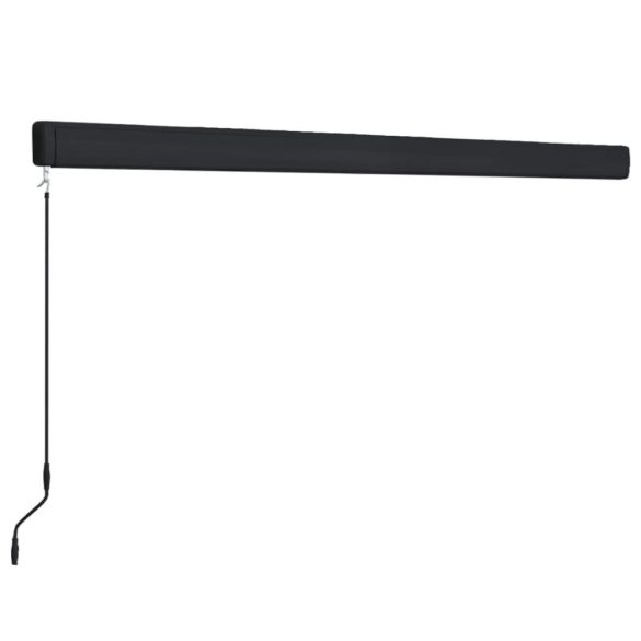 kék és fehér manuális kazettás napellenző 350 x 250 cm