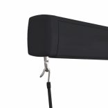 kék és fehér manuális kazettás napellenző 350 x 250 cm