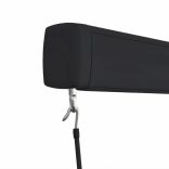 kék és fehér manuális kazettás napellenző 400 x 300 cm