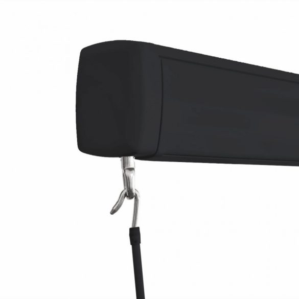 kék és fehér manuális kazettás napellenző 450 x 300 cm