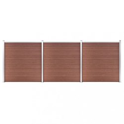 barna WPC kerítéspanel 526 x 186 cm