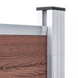 barna WPC kerítéspanel 872 x 186 cm