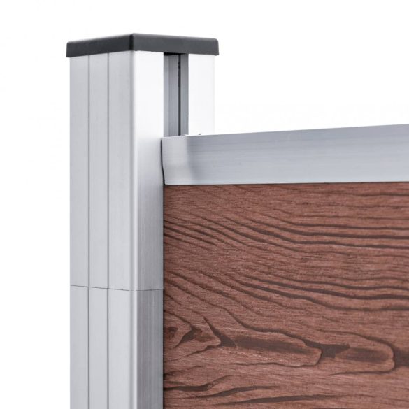 barna WPC kerítéspanel 1391 x 186 cm