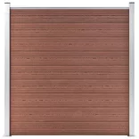 barna WPC kerítéspanel 1564 x 186 cm