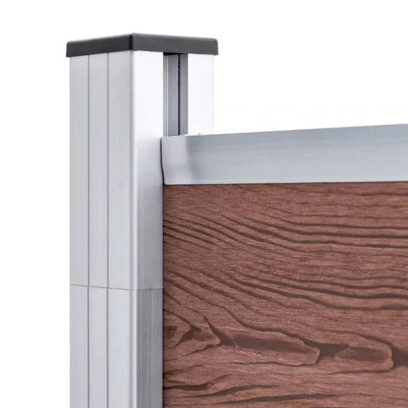 barna WPC kerítéspanel 1564 x 186 cm