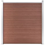 barna WPC kerítéspanel 1737 x 186 cm