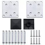 barna WPC kerti kerítés 353 x 106 cm